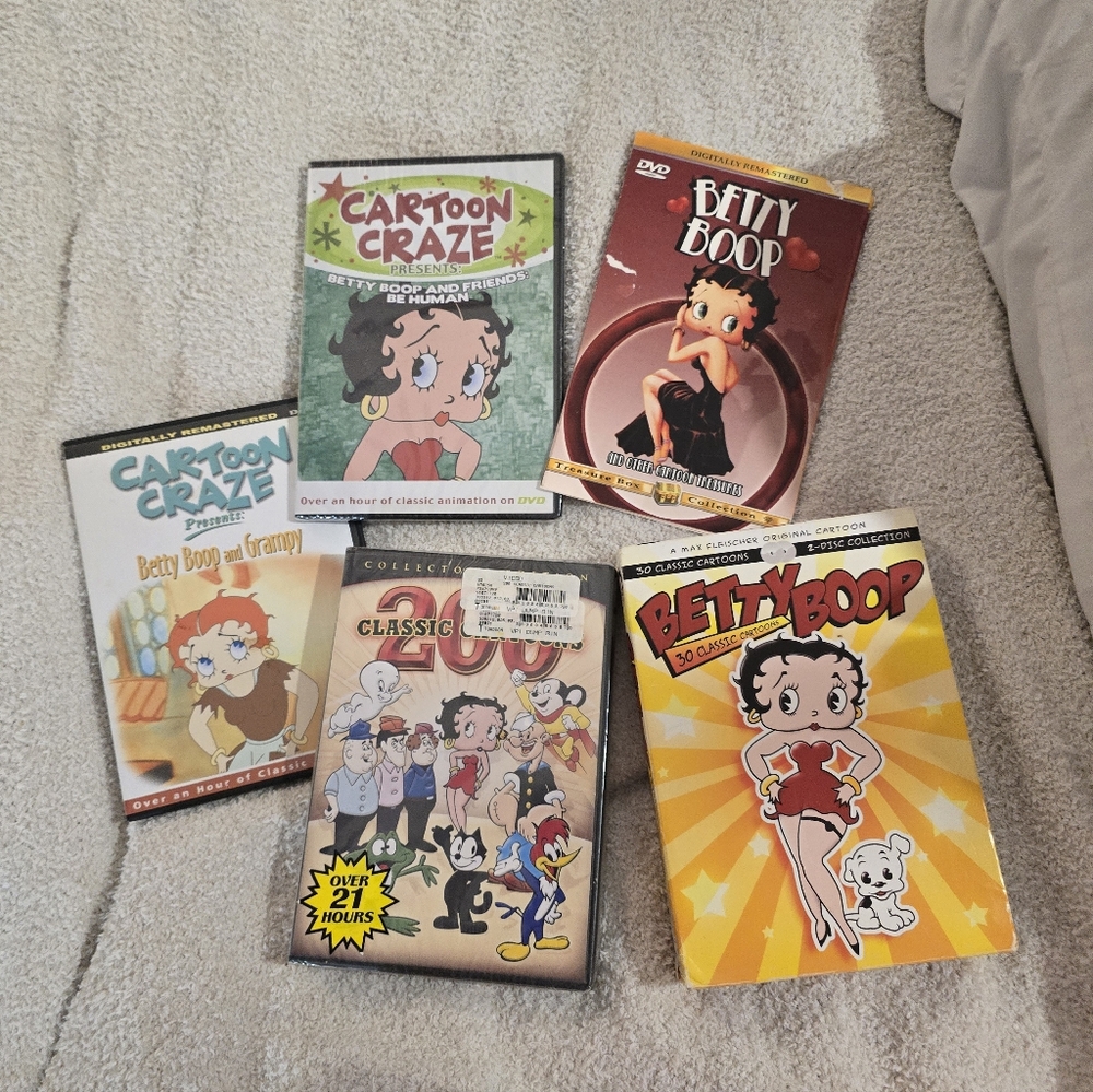 Betty Boop DVD Collection - Red, Yellow, Black